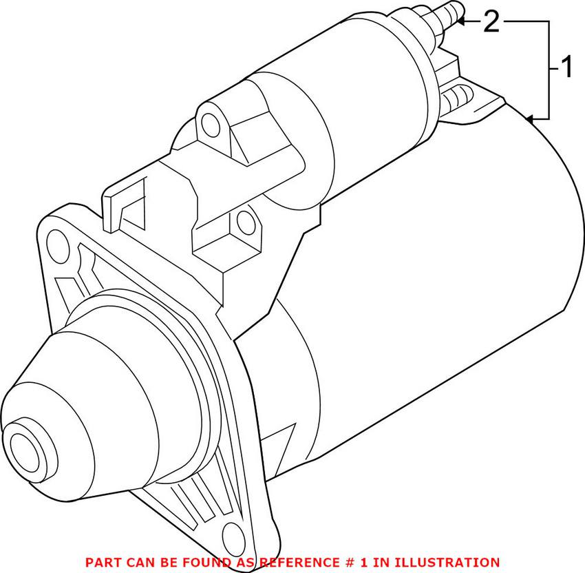 Audi Starter Motor 079911021GX