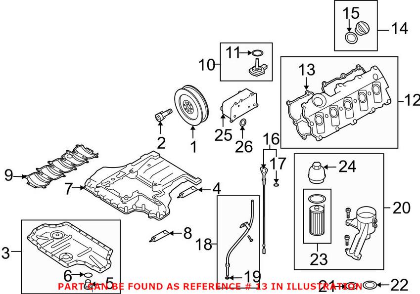 VW Valve Cover Gasket - Passenger Side 07L103484F