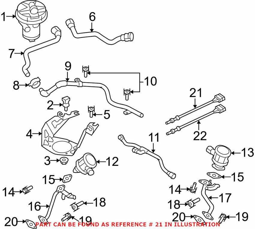 Audi Oxygen Sensor - Front 07L906262K