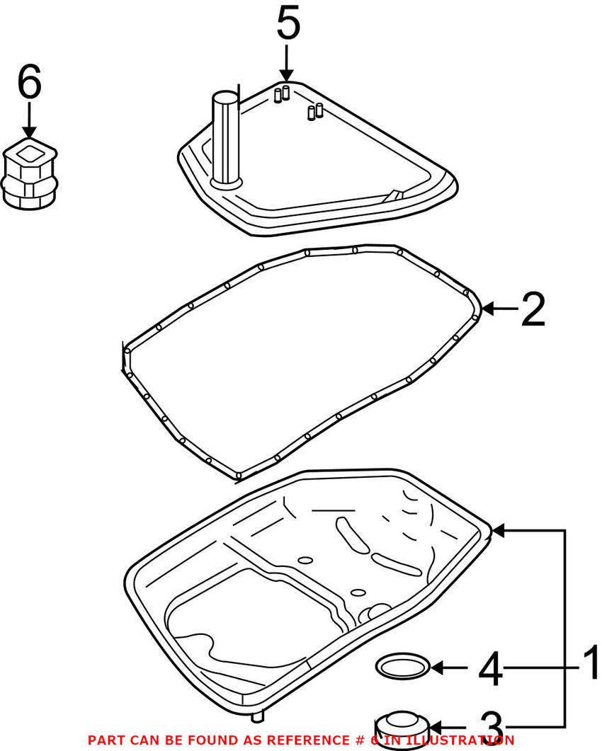 Audi Transmission Filter Gasket 09L325443