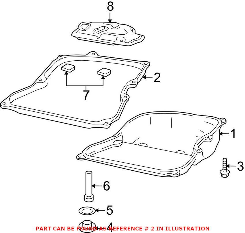 VW Auto Trans Oil Pan Gasket 09M321370A