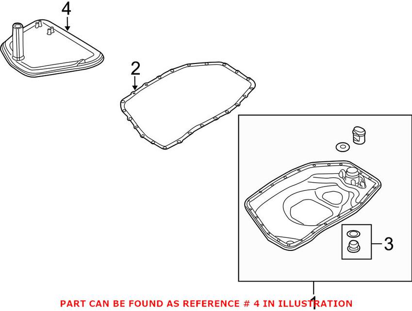 Audi Auto Trans Filter 0B6325429