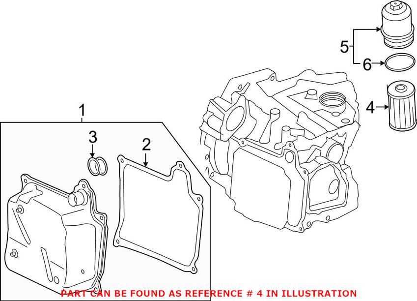 Audi Auto Trans Filter (DSG) 0BH325183B