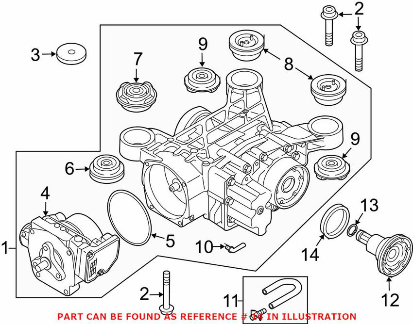 VW Drive Axle Shaft Seal 0CQ525596A