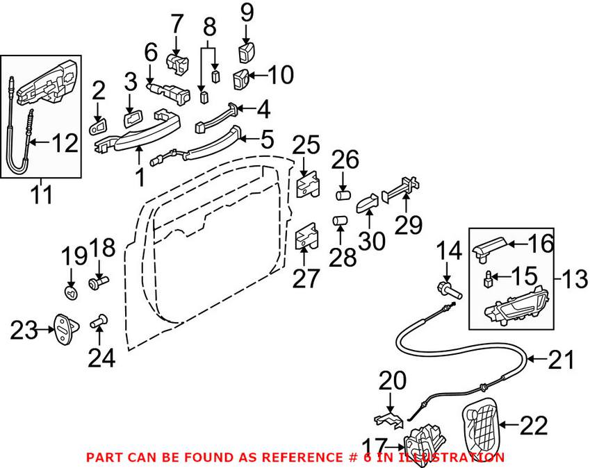 Audi Door Lock Cylinder - Front Driver Side 107837167BF