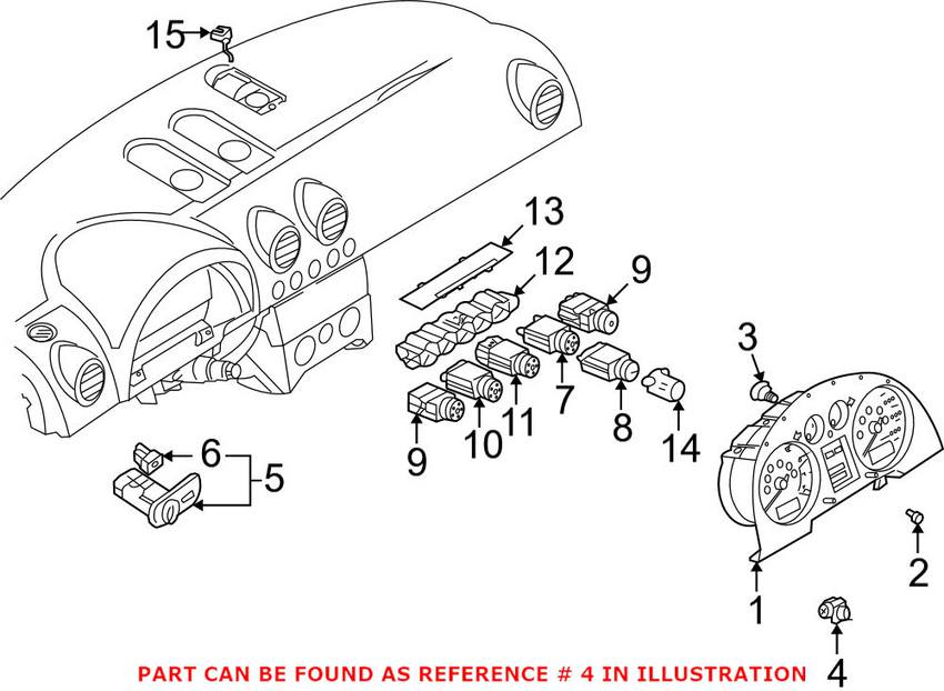 Audi Vehicle Speed Sensor 191919149E - Genuine VW/Audi