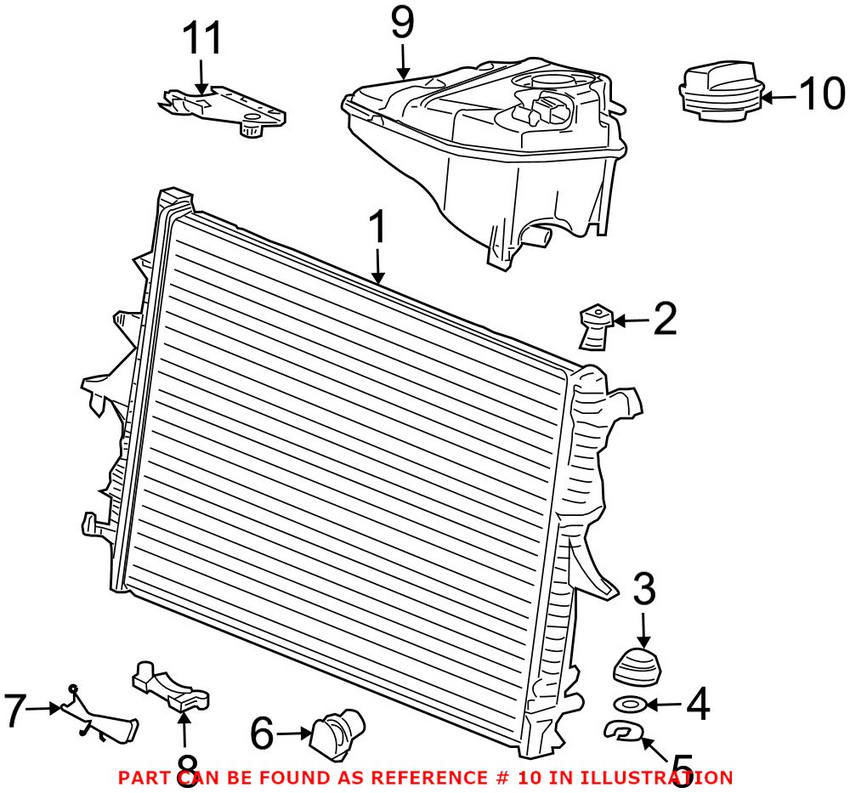 Audi Expansion Tank Cap 1C9121321