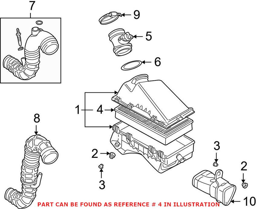 Audi VW Engine Air Filter 1J0129620