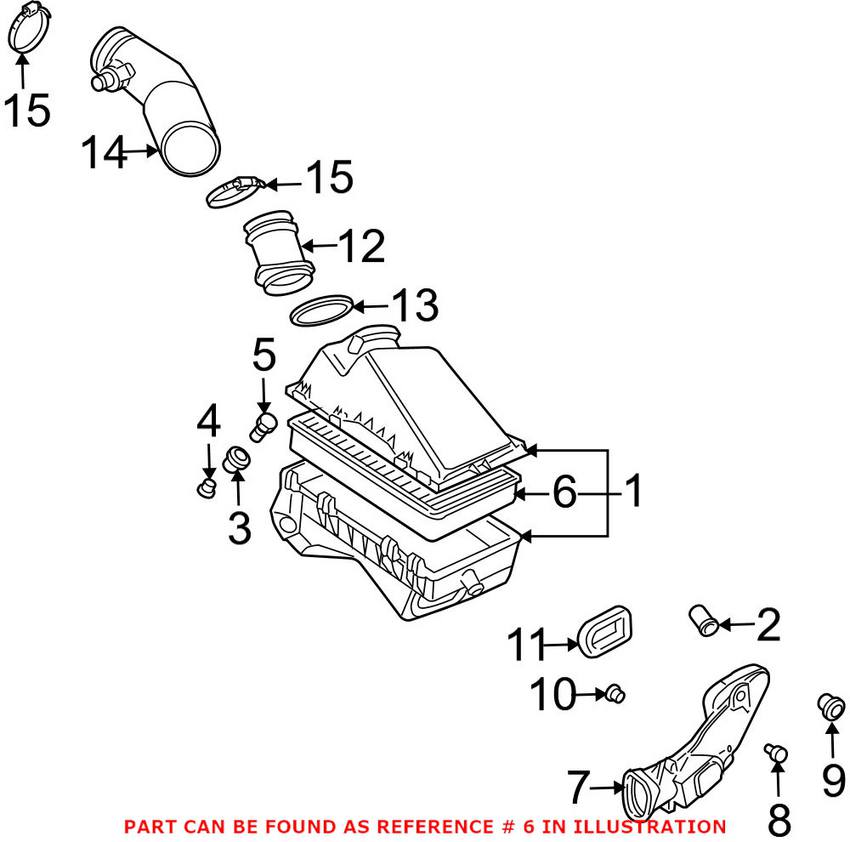 Audi VW Engine Air Filter 1J0129620A