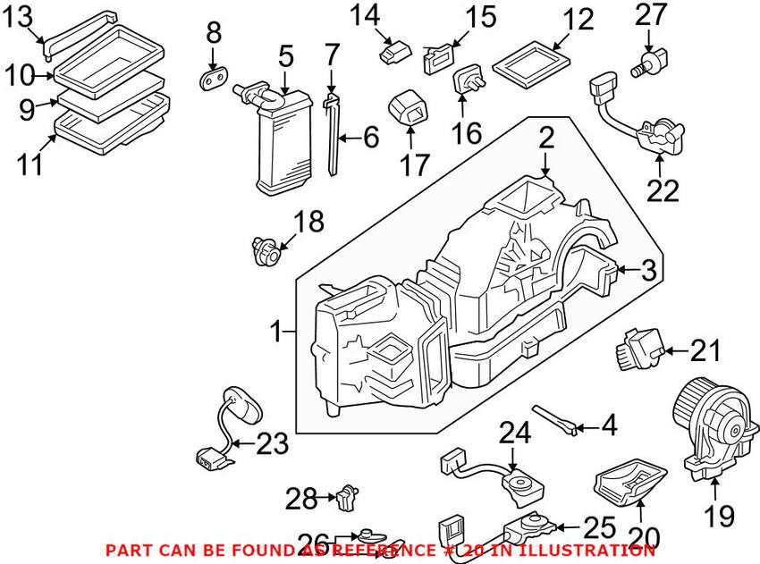 Audi VW Blower Motor Regulator 1J0819022A