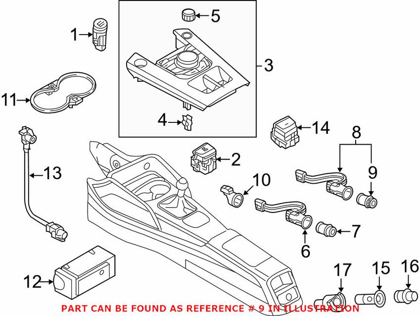 VW Cigarette Lighter Element 1J09193079B9