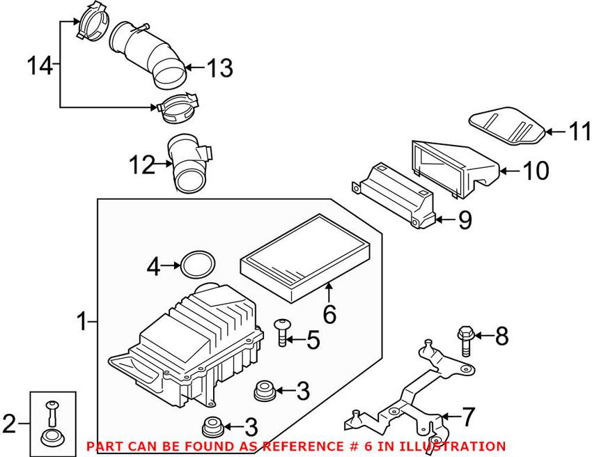 Audi VW Engine Air Filter 1K0129620