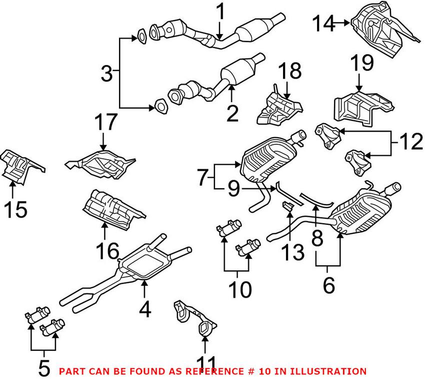 Audi VW Exhaust Clamp (50mm) 1K0253141L