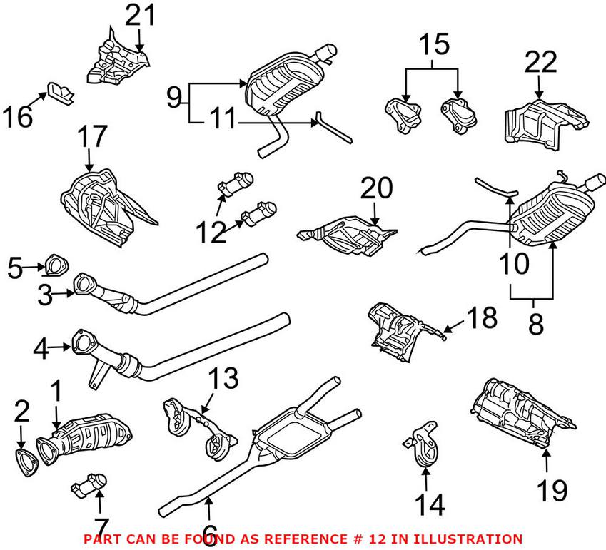 Audi VW Exhaust Clamp (55mm) 1K0253141M