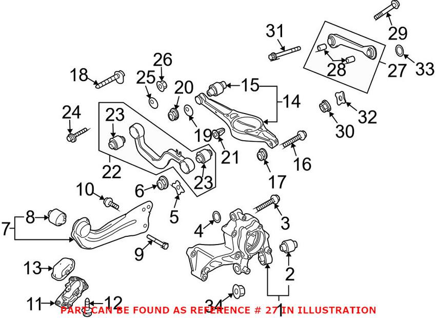 Audi VW Control Arm - Rear Driver Side Lower Forward 1K0501529F