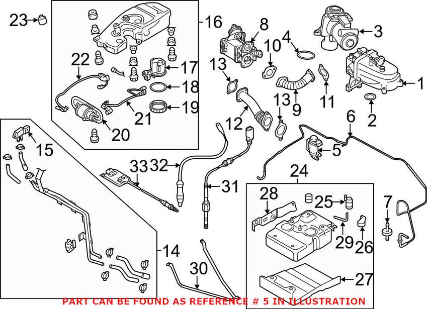 Audi VW EGR Vacuum Solenoid 1K0906283A