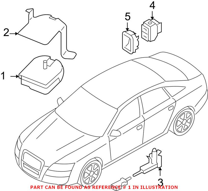 VW Anti-Theft Alarm Siren 1K0951605F