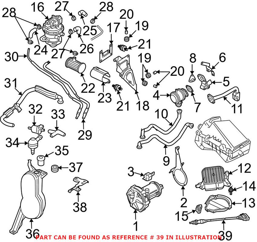 Audi VW Oxygen Sensor - Front and Rear 1K0998262