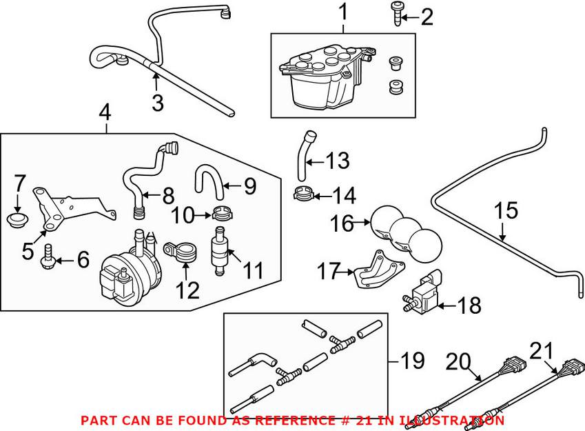 Audi VW Oxygen Sensor - Front and Rear 1K0998262E