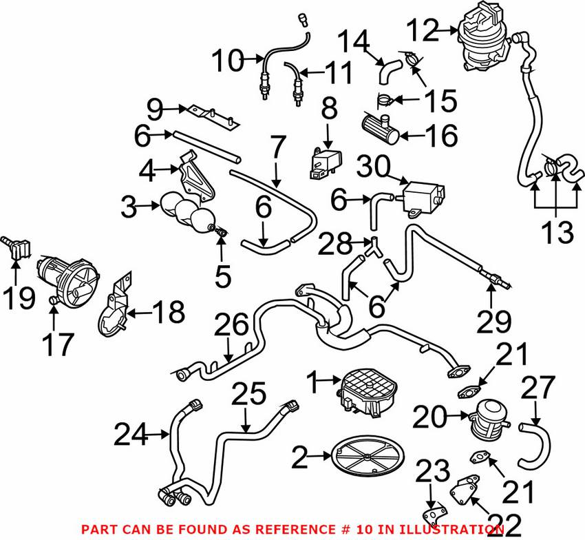 Audi VW Oxygen Sensor - Front 1K0998262F