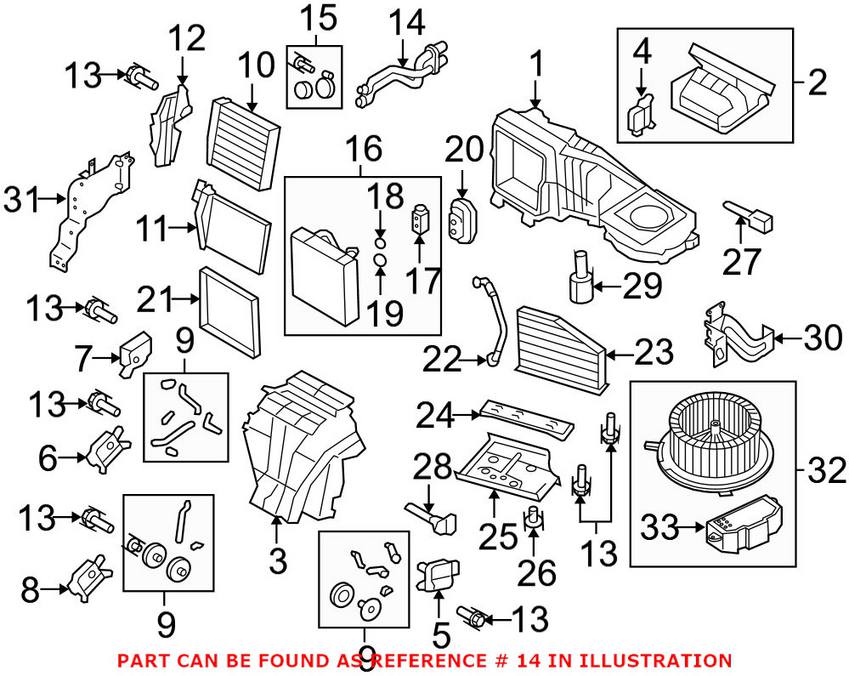 Audi VW Heater Core Tube Set 1K1819857C