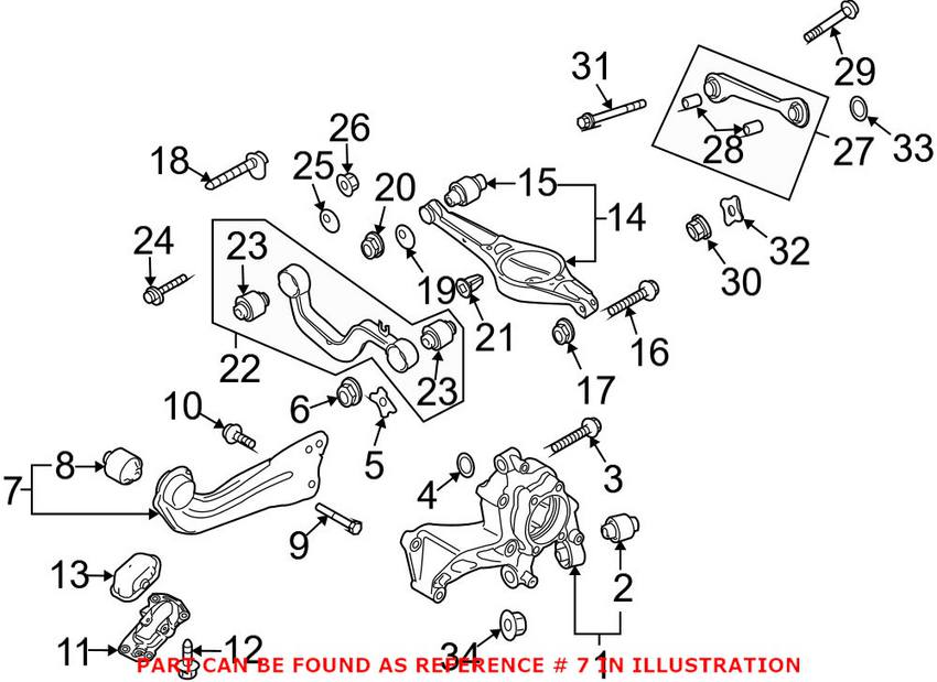 Audi VW Control Arm - Rear Lower 3C0505223F