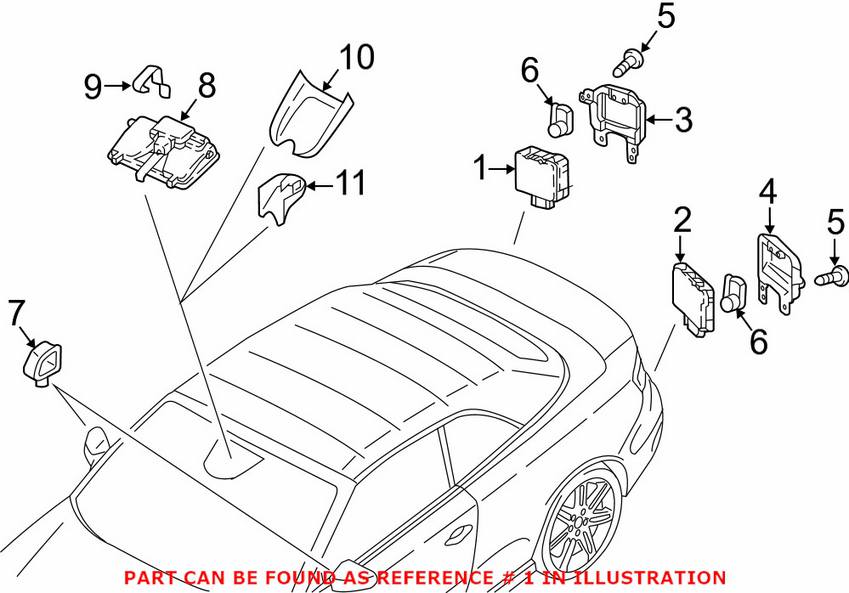 Audi Blind Spot Detection System Warning Sensor