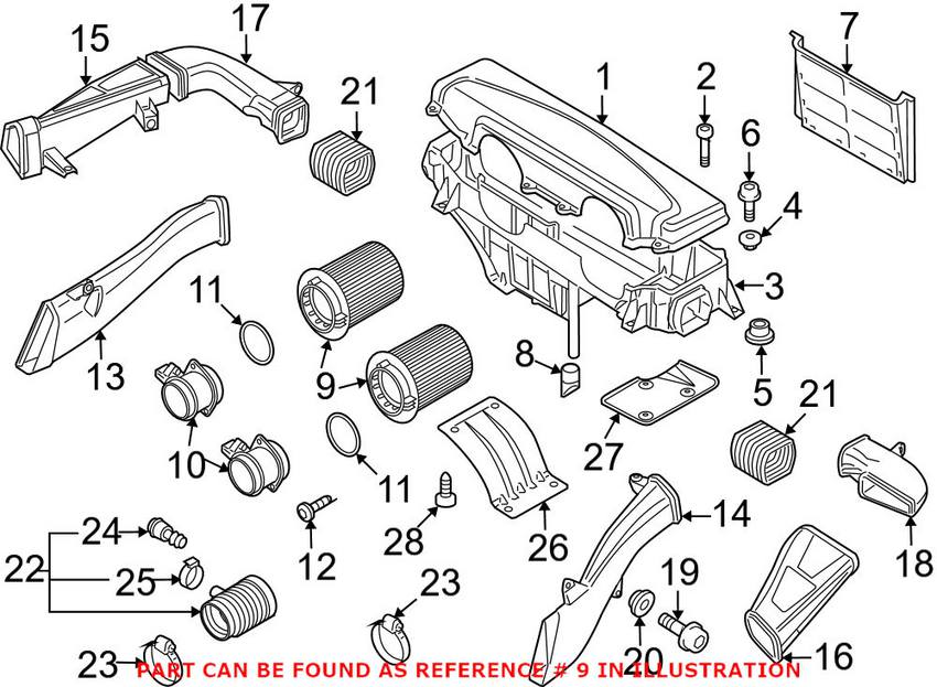 Audi Engine Air Filter 420133843B