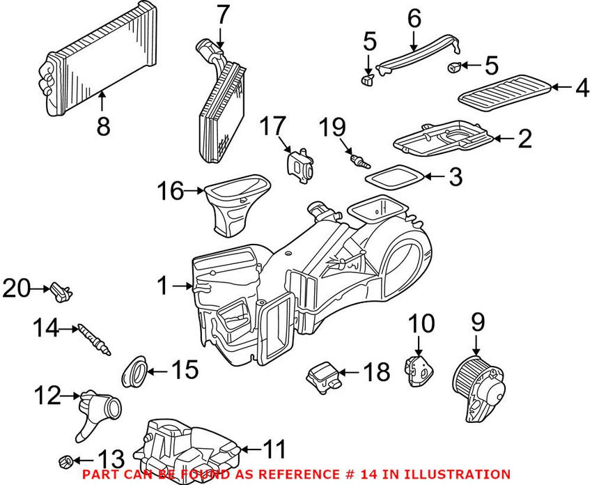 Audi VW A/C Orifice Tube 4B0820177