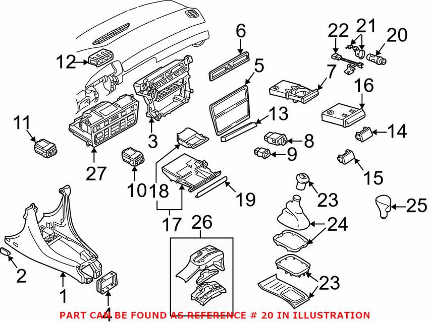 Audi 12 Volt Accessory Power Outlet 4B0919305C01C