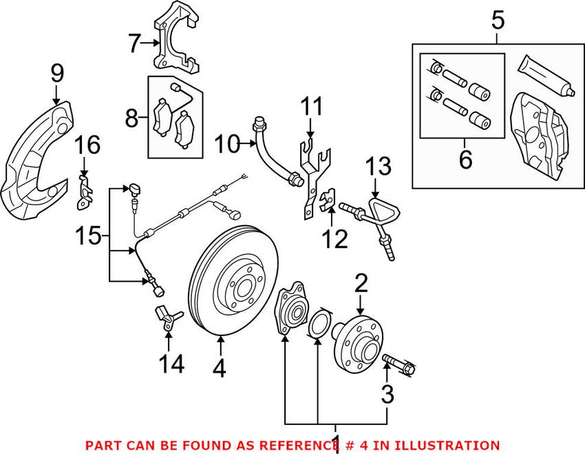 Audi Disc Brake Rotor - Front (321mm)