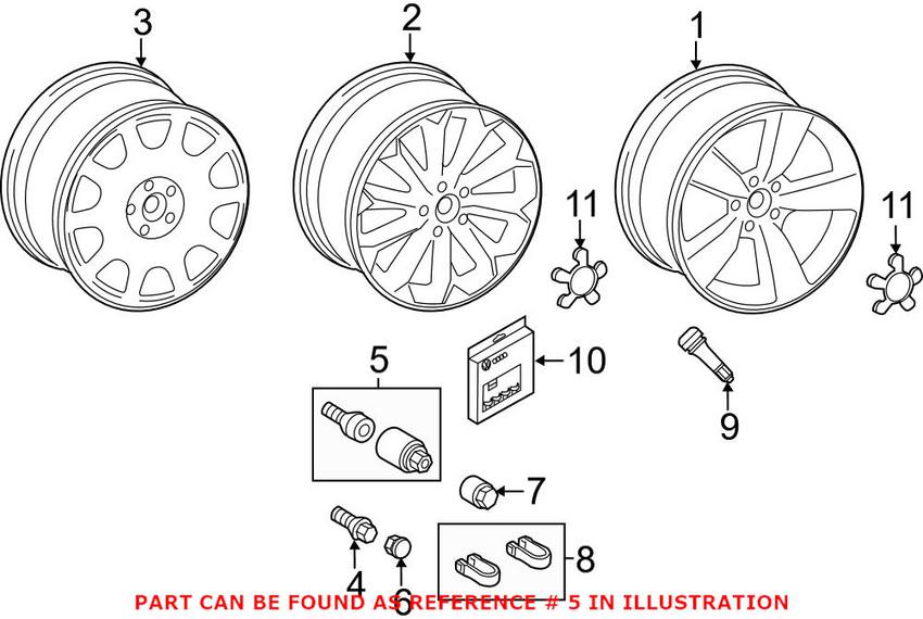 Audi Wheel Lug Bolt 4F0698139C813