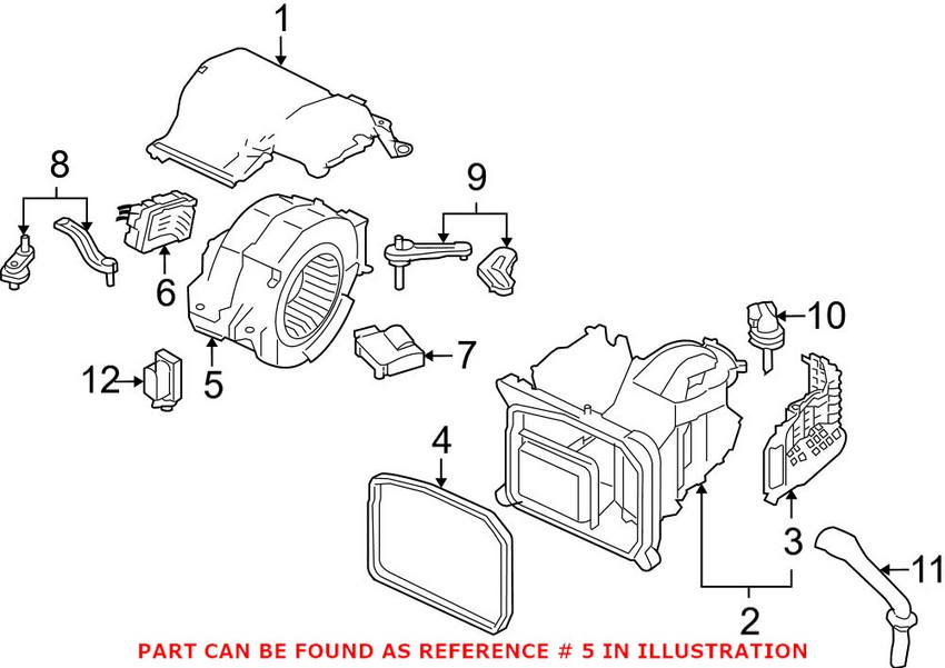 Audi Heater Fan Motor 4F0820020A