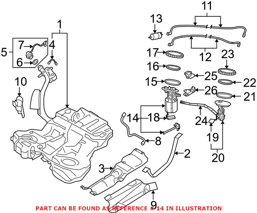 Audi Fuel Pump Assembly 4F0919087F