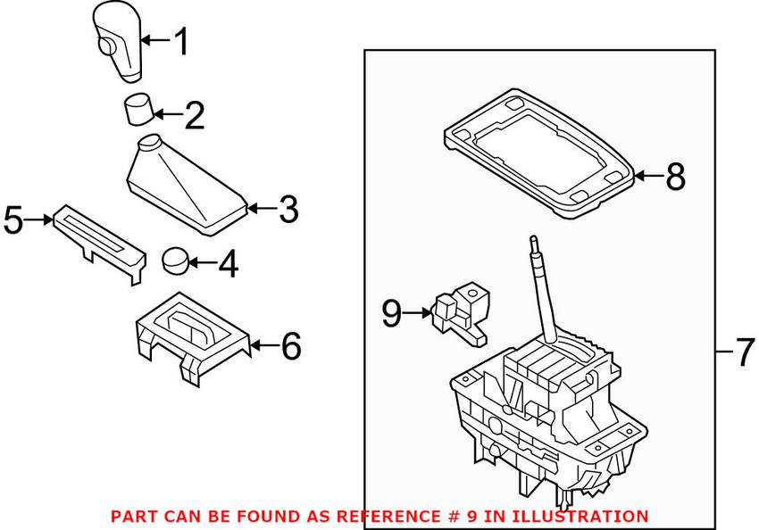 Audi Automatic Transmission Shift Indicator 4F0927353C