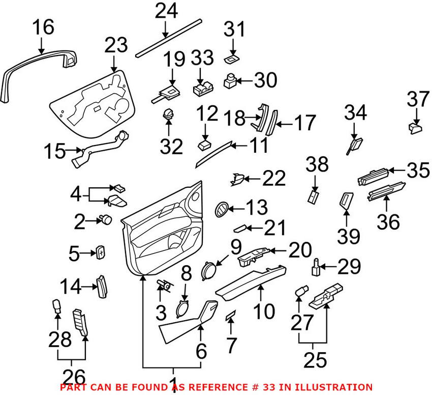 Audi Window Switchpack - Front Driver Side 4F0959851G5PR