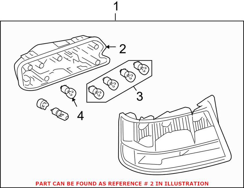 Audi Tail Light Bulb Carrier - Driver Side Outer 4F5945221C