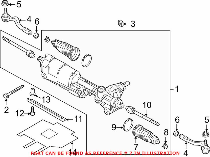 Audi Tie Rod Boot - Front Inner 4G0423831