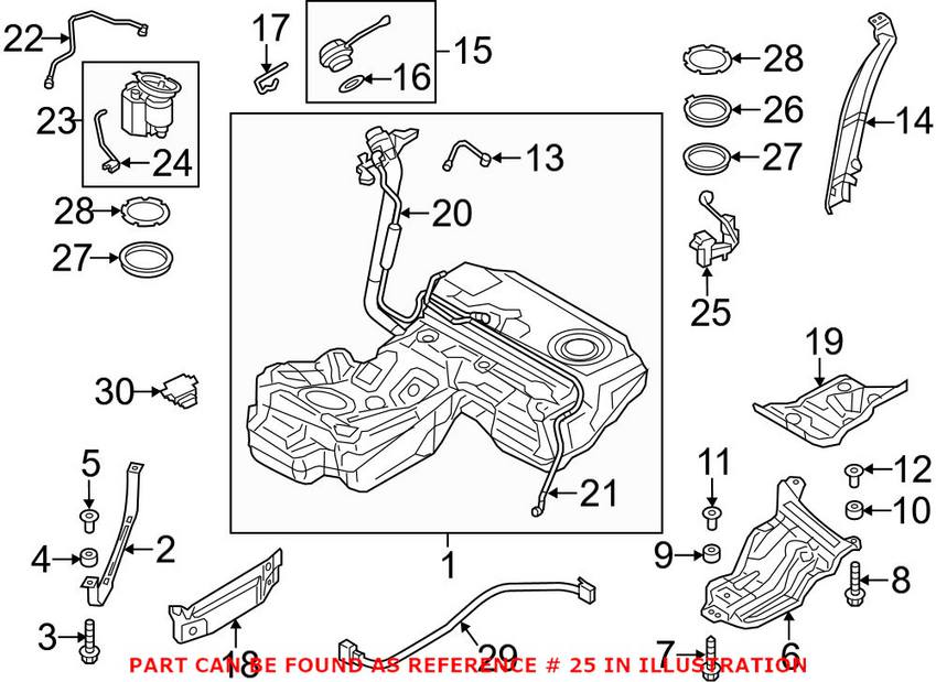 Audi Fuel Tank Sending Unit - Driver Side 4G0919673C