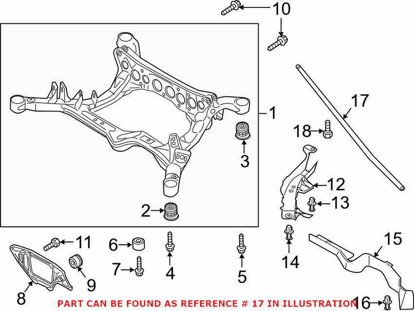 Audi Suspension Track Bar - Rear Passenger Side 4G8505476A