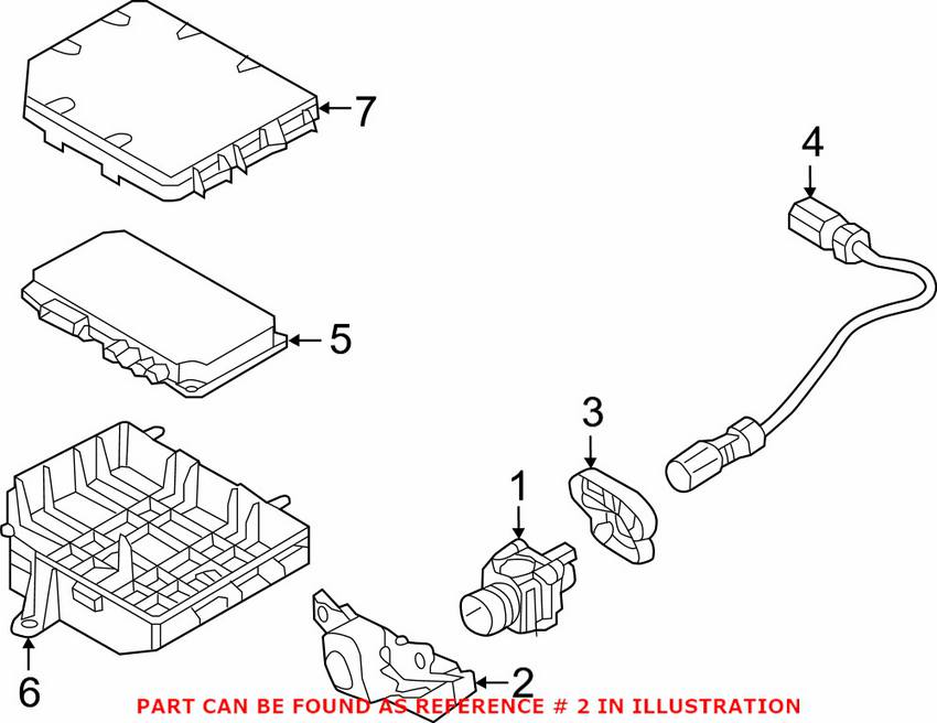 Audi Park Assist Camera Bracket 4G8853231D