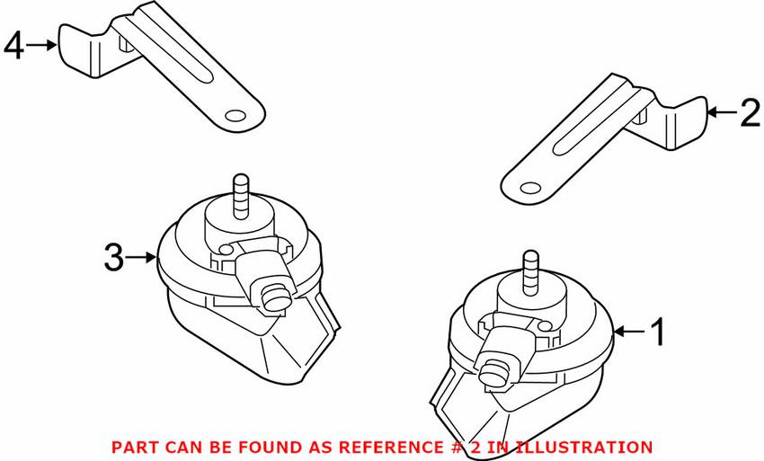 Audi Horn Bracket 4G8951229B