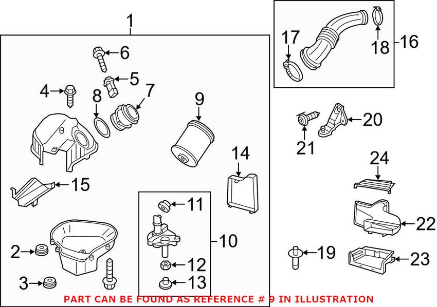 Audi Engine Air Filter 4H0129620L