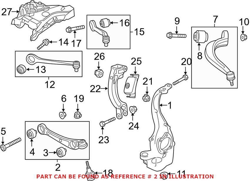 Audi Control Arm - Front Passenger Side Lower Forward 4H0407152C