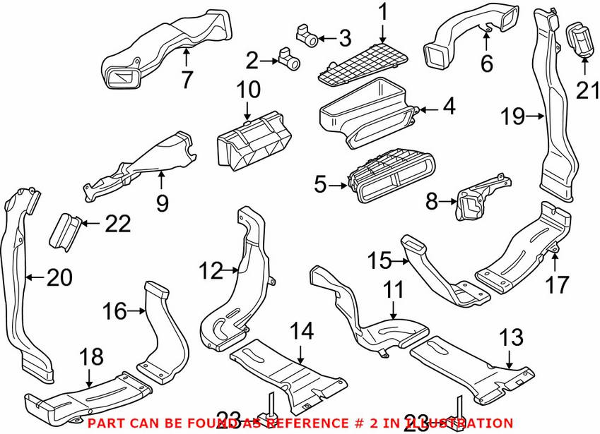 Audi Cabin Air Temperature Sensor 4H0907658B