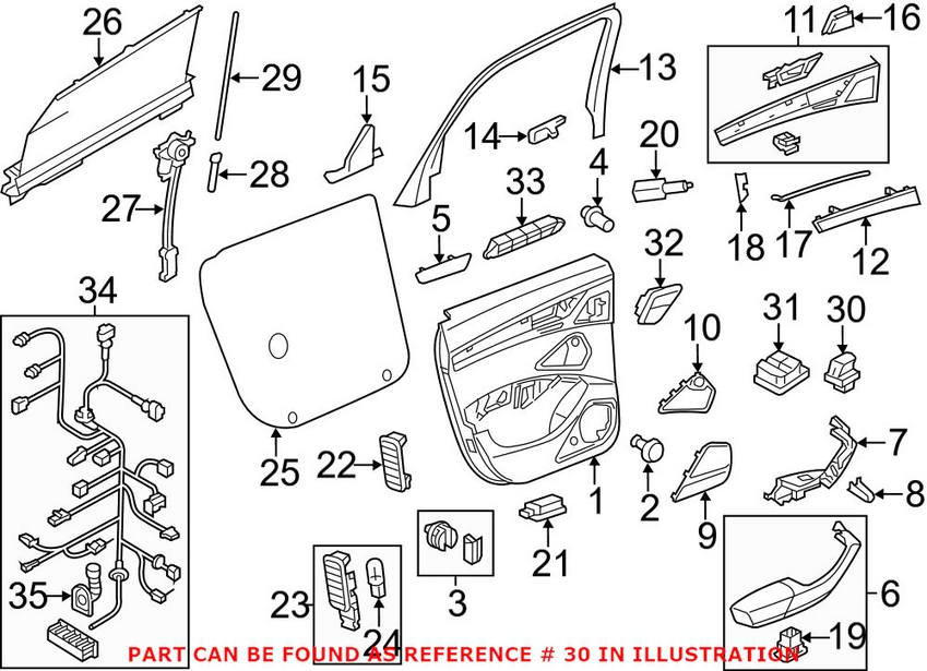 Audi Door Window Switch 4H0959855A5PR