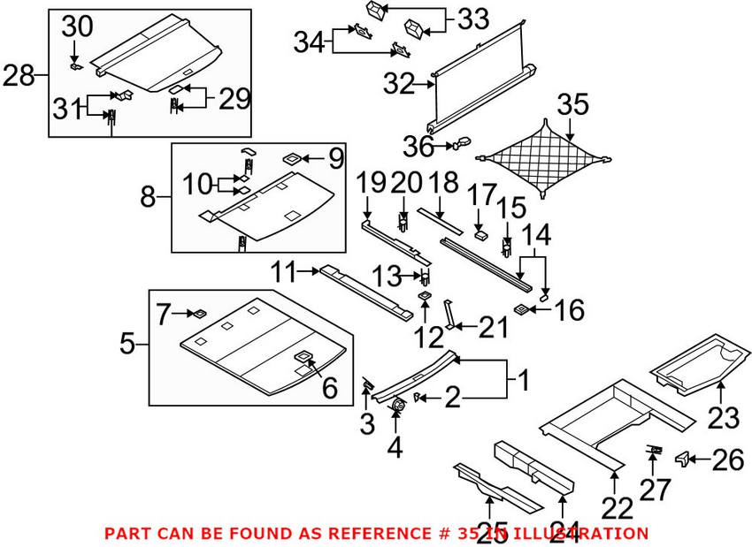 Audi Cargo Net - Rear 4L08618694PK