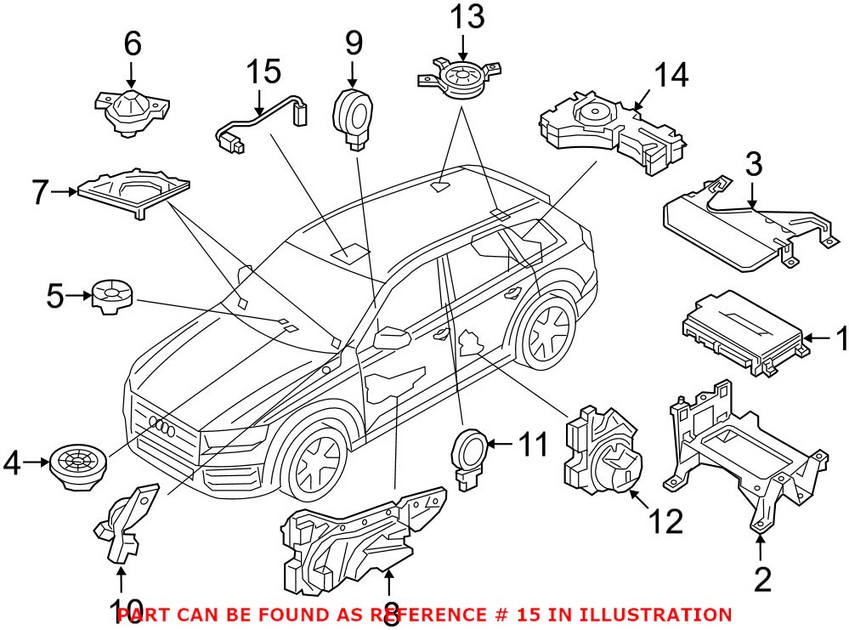 Audi Navigation Microphone 4M0035711