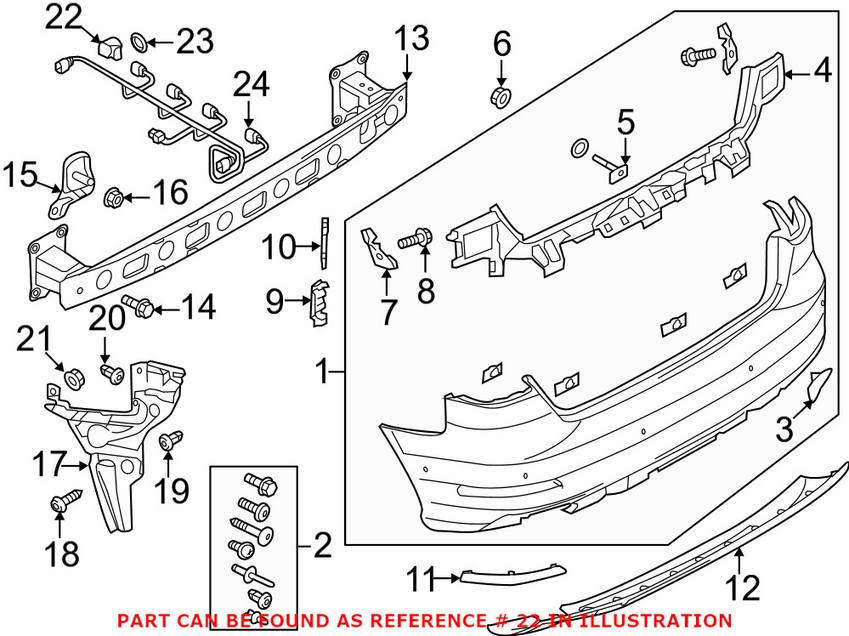 Audi Porsche Park Assist Sensor - Front and Rear 5Q0919275BGRU