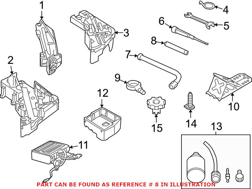 Audi VW Vehicle Lifting Jack Handle 7L0012223